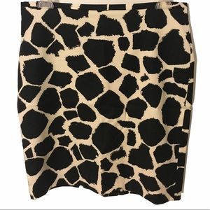 NWT Size 10 Loft Womens Giraffe Print Skirt
